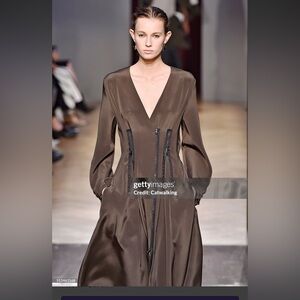 Sport MaxMara Runway Elegant V-Neck Dress NWT